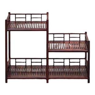 印度小叶紫檀老料榫卯小茶棚茶具收纳架沥水置物架高低柜茶水木架