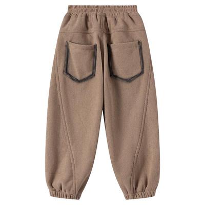 小象汉姆男童冬季加绒灯芯绒裤