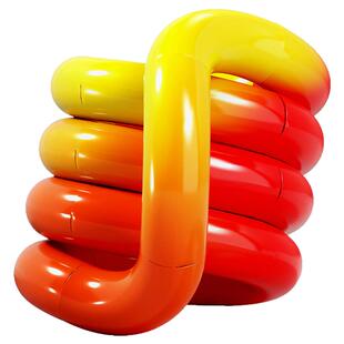 官方正版Auluns扭扭乐感温变色稳定情绪神器EDC减解压玩具tangle