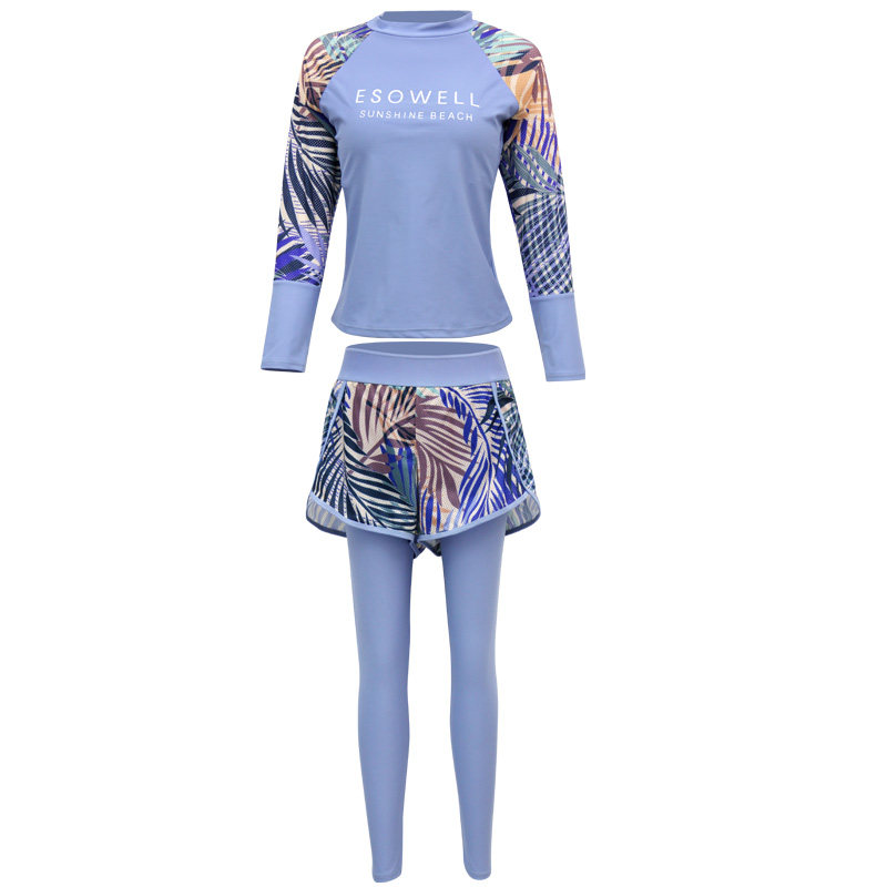 韩国潜水服分体长袖防晒保守显瘦