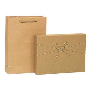 牛皮纸礼品盒包装盒装相框短袖书礼品空盒生日礼物空盒子礼盒定制