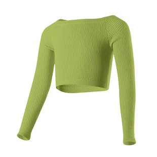 儿童舞蹈服小坎肩披肩冬装芭蕾舞绿色毛衫女童跳舞外搭毛衣练功服