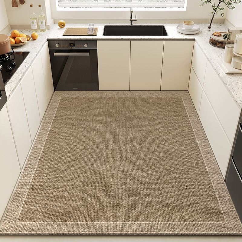 厨房地垫2025新款全铺防水地毯防滑防油耐脏可擦免洗地面专用垫子