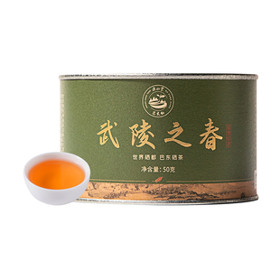 正山堂巴东红武陵之春贡茶骏眉中国湖北特级红茶罐装正宗茶叶