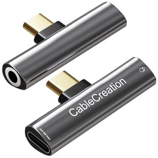 typec转3.5mm耳机转接头tpc快充电二合一转换头 DAC解码器适用苹果15华为P60三星一加小米手机ipad平板音频口