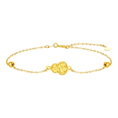 潮宏基好事发生有福18K金手链