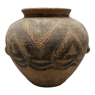 酒店装饰土陶罐 陶器摆件 马家窑文化彩陶 文创艺术品定制工艺品