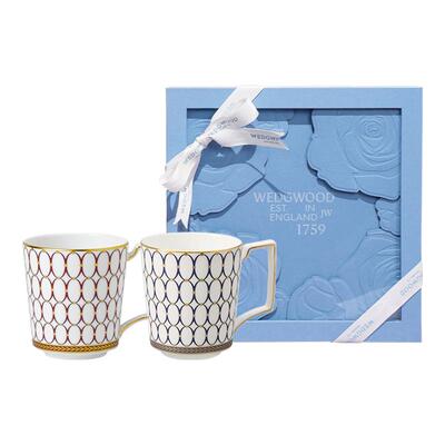 WEDGWOOD玫瑰礼盒马克对杯结婚礼
