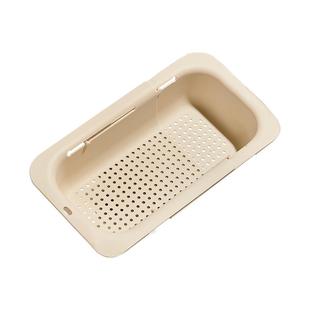 卡罗特洗菜盆沥水篮可伸缩厨房水槽家用洗水果沥水篮碗架沥水架