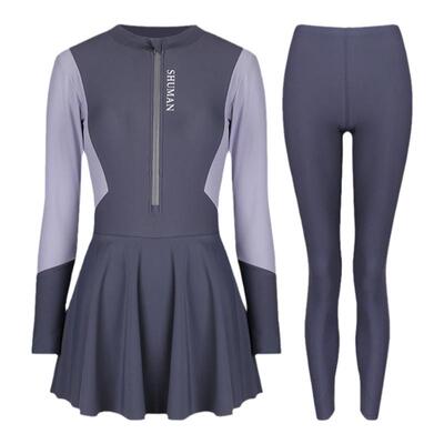 潜水服防晒长袖长裤冲浪泳衣裙式