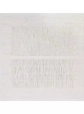 方形手绘油画网格侘寂风简约客厅装饰画餐厅现代抽象玄关肌理挂画