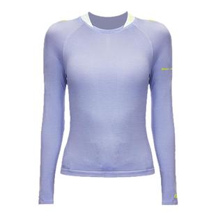 PLAYTOP轻氧羊绒运动长袖美利奴羊毛女士户外徒步排汗无扎痒T恤