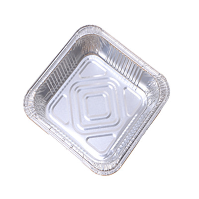 空气炸锅锡纸碗可重复使用耐高温食品级烤箱专用锡纸盒方形家用