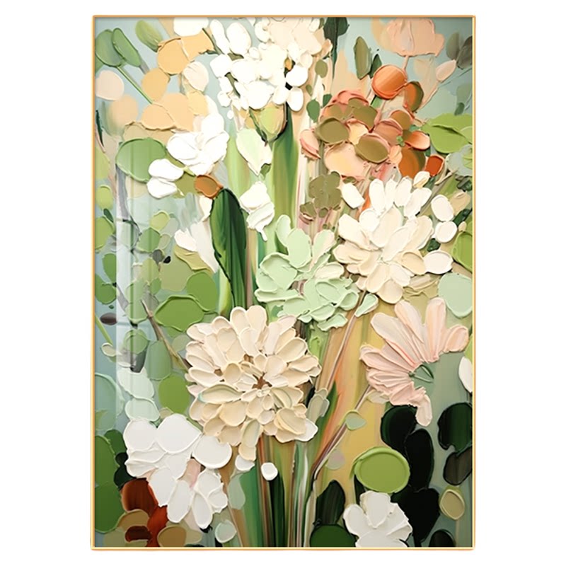 绿色清新桌面摆画抽象餐厅壁画