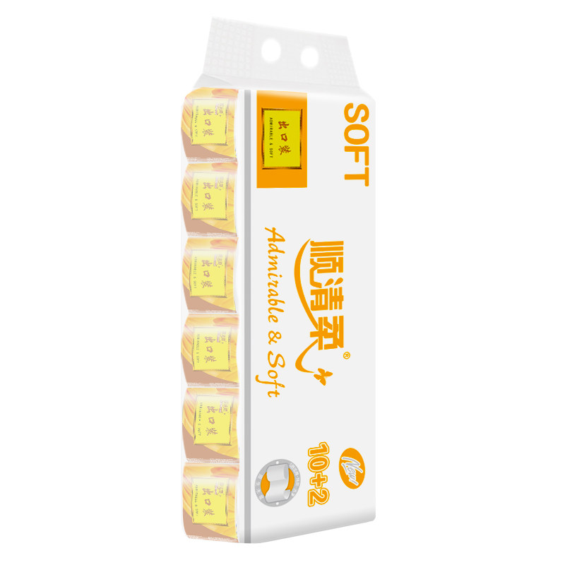 顺清柔卷纸出口装180g/卷x12卷