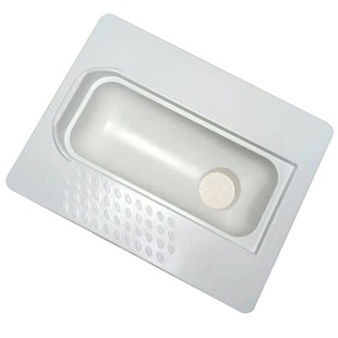 玻璃钢带盖蹲厕马桶 家用防臭蹲便器翻盖式蹲坑 农村旱厕茅坑蹲便