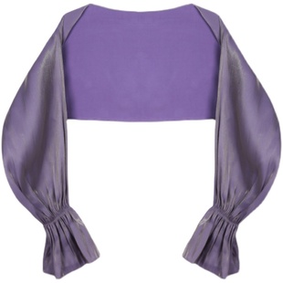 壹贰定制短外套防晒春夏长袖旗袍小披肩上衣空调衫 人鱼姬小外套