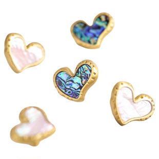 铜匠师原创专利黄铜拉手心形柜门拉手抽屉衣柜轻奢新西兰贝壳拉手