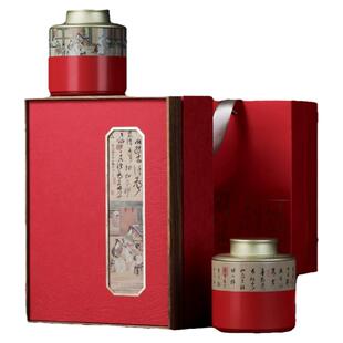 茶叶包装通用龙井凤凰单丛大金针白毫银针红绿茶2袋罐高档空礼盒