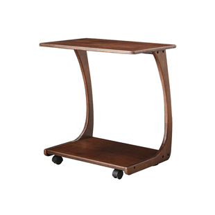 实木沙发边几客厅小桌子卧室床头边桌极简迷你边柜带轮可移动茶几