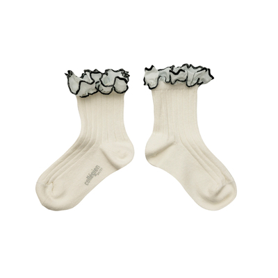 Collegien花边短袜春秋女童袜子