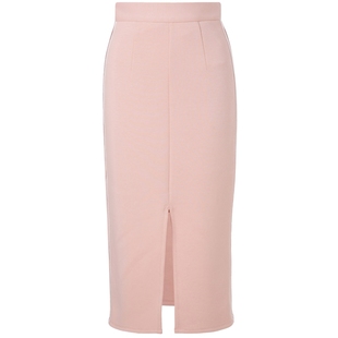 【奥莱】MAXRIENY柔美复古感蔷薇粉运动套装半身裙长裙开叉