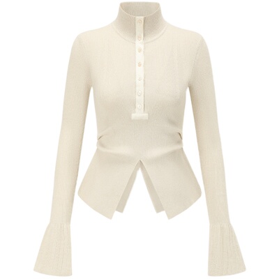 deepmoss时尚休闲高领羊毛上衣