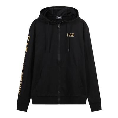 阿玛尼男士连帽拉链卫衣开衫