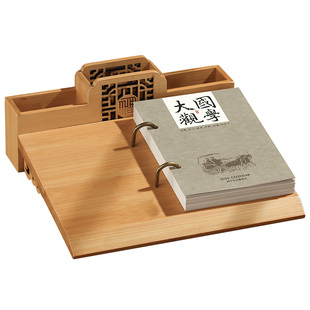 2026年实木周历马年新款台历木质单向历复古带笔筒日历月历礼盒定制中国风桌面摆件商务简约办公桌历订做logo