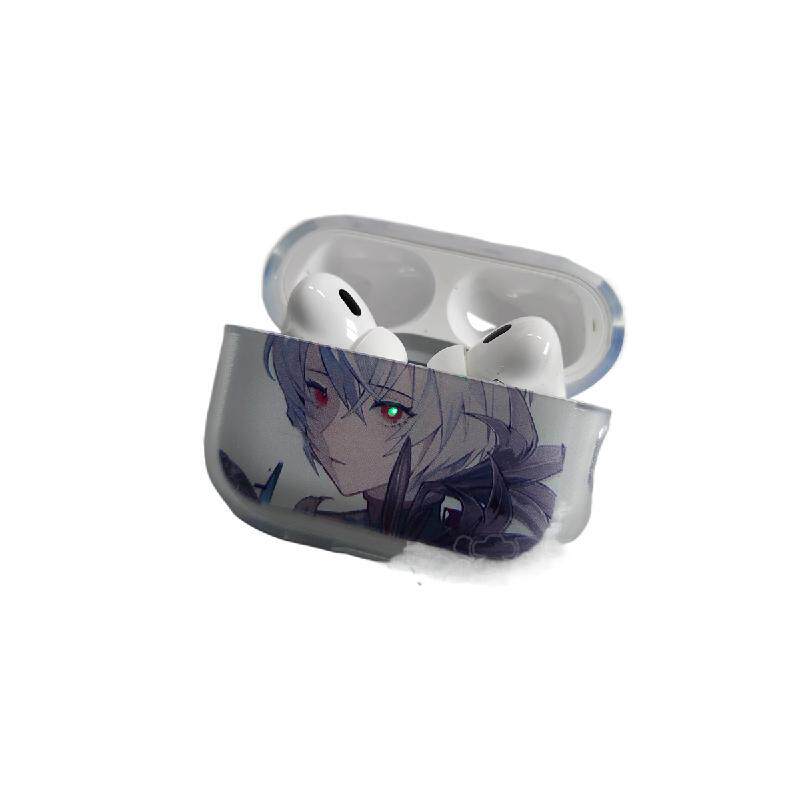 azeyao工作室eva绫波丽福音战士动漫对灯适用苹果Airpods2pro3代软壳AirPods4保护套对灯耳机套Pr