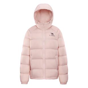 骆驼短款羽绒服女士2026秋冬新款90绒防风保暖连帽面包服羽绒外套