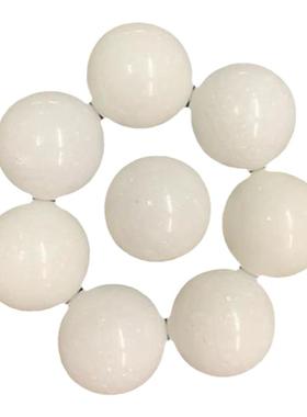 八粒白石春阵摆件白玉石球圆石春