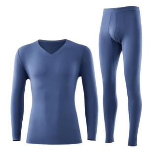 猫人莫代尔秋衣男士无痕薄款上衣秋冬季内搭打底衫保暖内衣套装男