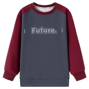 小象汉姆童装男童卫衣圆领儿童洋气打底衫2026春装新款中大童男孩