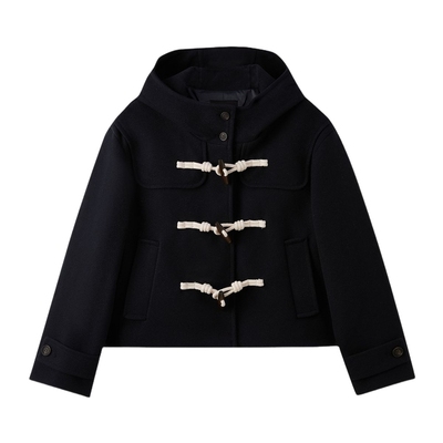 SPAO冬季新品连帽毛呢外套