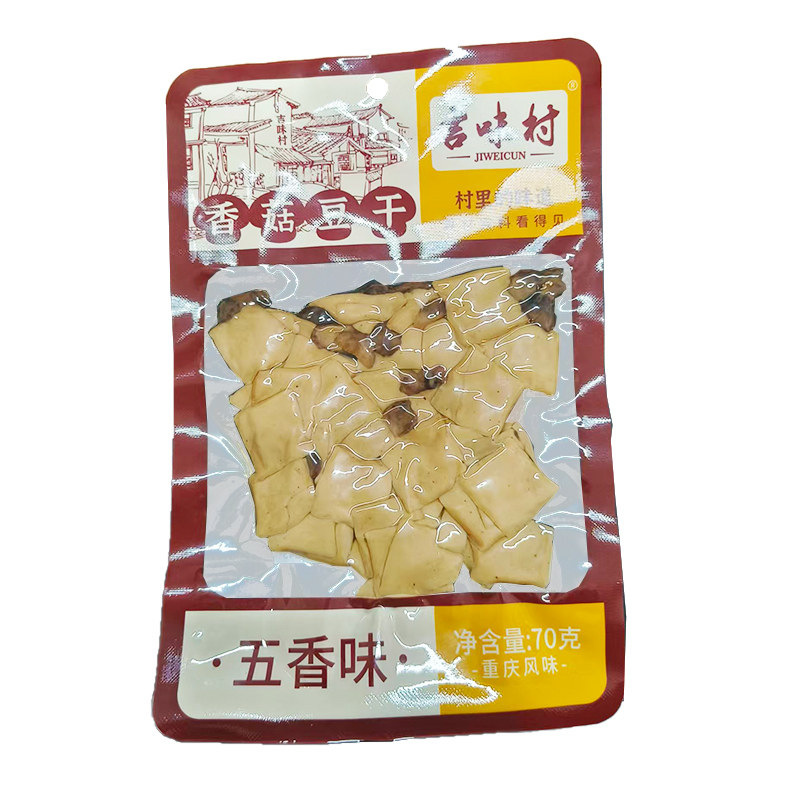 吉味村香菇豆干麻辣五香70g