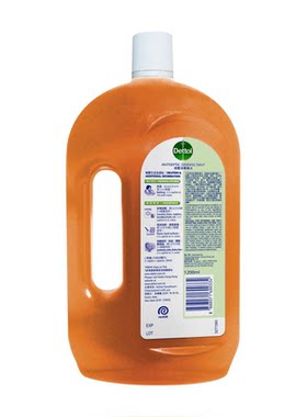 滴露优惠套装消毒药水1.2升x2支送衣物消毒剂750ml消毒液柠檬清香