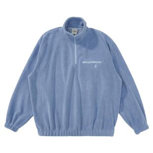 Mentmate 秋冬日系慵懒风柔软毛绒套头卫衣男 宽松BF百搭外套上衣