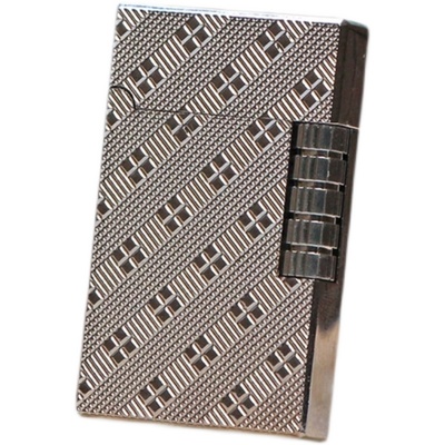 创意个性朗声钢音薄侧滑充气打火机清脆砂轮潮金属明火抖音网红男