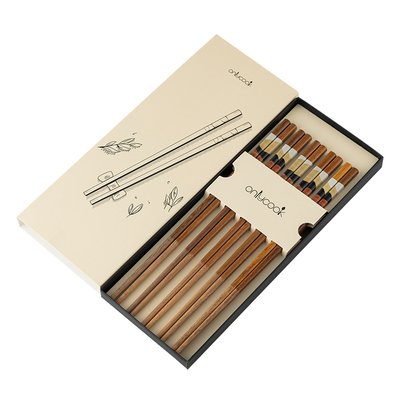 onlycook红檀木筷子十双装