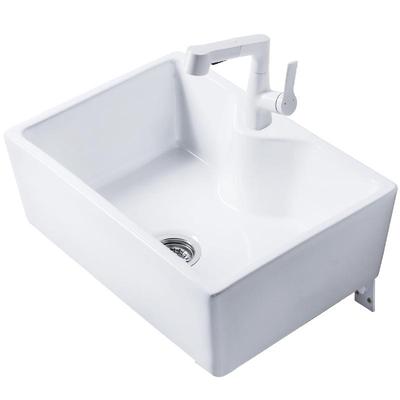 莫德卡恩MODEUCANE 挂墙式有龙头孔陶瓷洗手盆小户型极简酒店家用