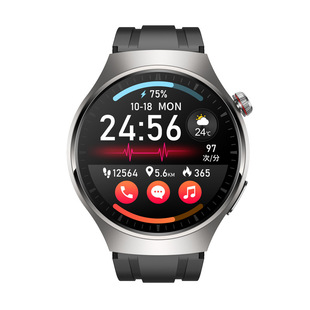 新实时监心电图血氧心率体温睡眠蓝牙通话健康手表 心电巅峰版