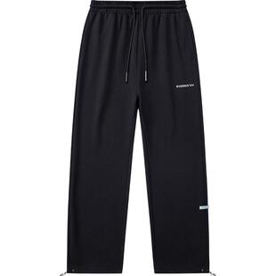 准者官方旗舰直筒运动长裤春季新款男士平口针织裤子篮球美式卫裤