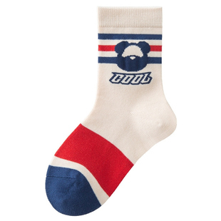 儿童袜子男童秋冬纯棉童袜女童春季中筒男孩宝宝大童防臭运动棉袜