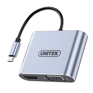 优越者Type-C转HDMI/VGA高清转换器插头带PD快充多接口扩展器手机平板连接电视投影仪同屏转接头投屏拓展坞