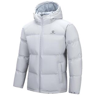 KELME卡尔美户外羽绒服男2025冬季新款石墨烯连帽保暖鸭绒面包服