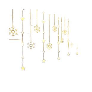 led彩灯雪花星星灯网红灯串灯卧室装饰灯ins改造房间窗帘灯挂灯饰