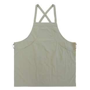 高端奶茶店围裙定制logo印字咖啡厅便利店防水防油工作服男女时尚