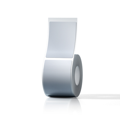 【B系列银灰】精臣B21/B21pro/B1/B31/B3S亚银色标签纸固定资产标识卡片热敏防水不干胶工厂设备物料蓝字贴纸