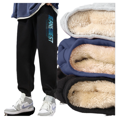 真维斯男童裤子冬季外穿羊羔绒